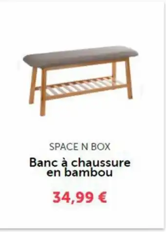 Banc Ă chaussure en bambou