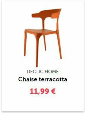 Stokomani Chaise terracotta offre