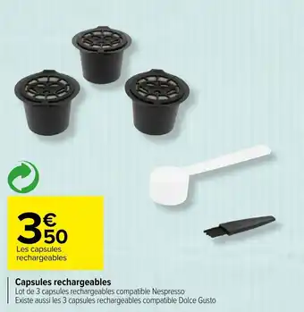 Carrefour Capsules rechargeables offre