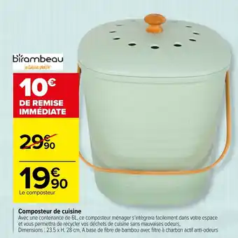 Carrefour Composteur de cuisine offre