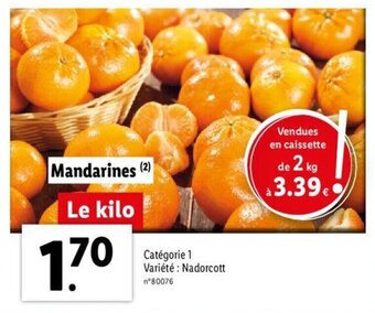 Lidl Mandarines offre