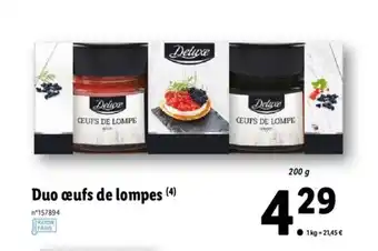 Lidl Duo œufs de lompes offre