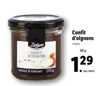 Lidl Confit d'oignons offre
