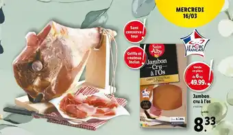 Lidl Jambon cru à l'os offre