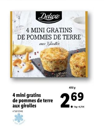 Lidl 4 Mini gratins de pommes de terre aux girolles offre