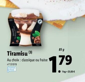 Lidl Tiramisu offre