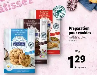 Lidl Préparation pour cookies offre