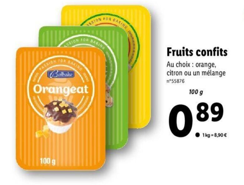 Promo Fruits confits chez Lidl