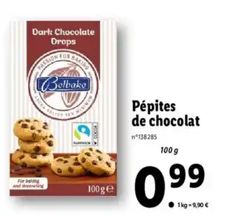 Lidl Pépites de chocolat offre