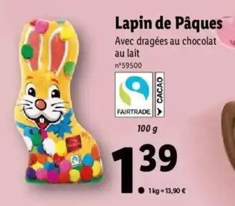 Lidl Lapin de pâques offre