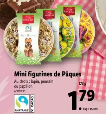 Lidl Mini figurines de pâques offre