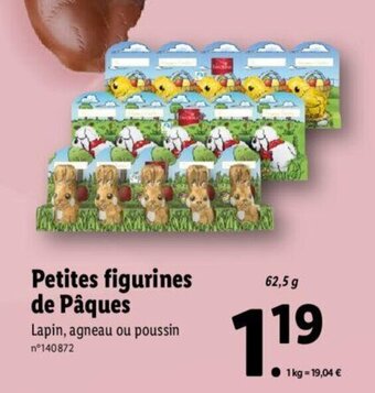 Lidl Petites figurines de pâques offre