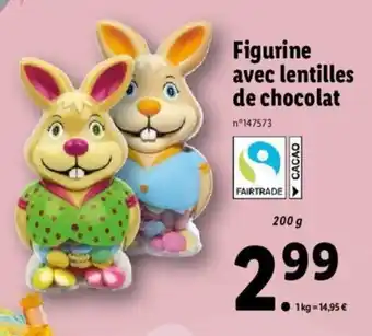Lidl Figurine avec lentilles de chocolat offre