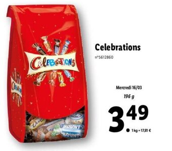 Lidl Celebrations offre