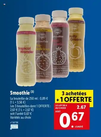 Lidl Smoothie offre