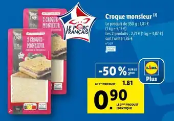 Lidl Croque monsieur offre