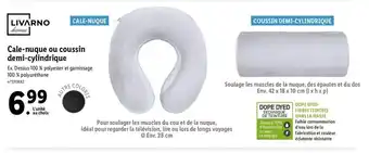 Lidl Cale-nuque ou coussin demi-cylindrique offre