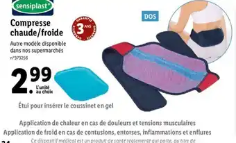 Lidl Compresse chaude/froide offre