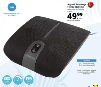 Lidl Appareil de massage Shiatsu pour pieds offre