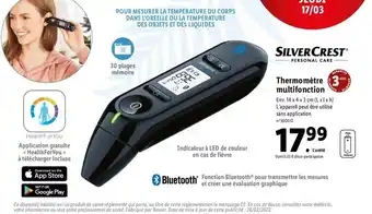 Lidl Thermomètre multifonction offre