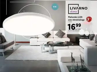 Lidl Plafonnier à LED avec rétroéclairage offre