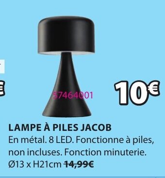 JYSK Lampe à PIles Jacob offre