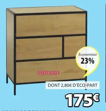 JYSK 4 tiroirs I70 x H75 x P40 cm offre