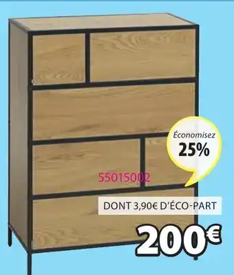 JYSK 6 tiroirs I70 x H95 x P40 cm offre