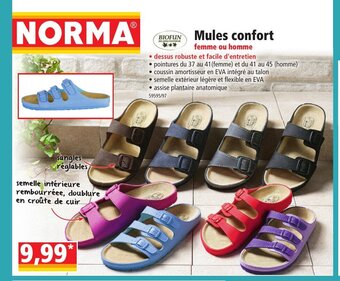 Norma Mules Confort offre