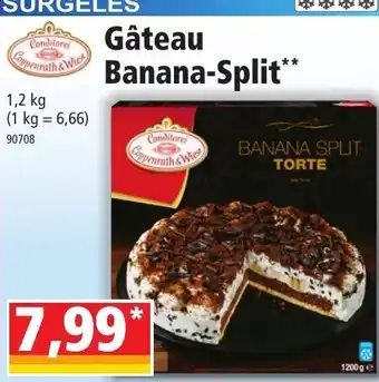 Norma Gâteau Banana-Split offre