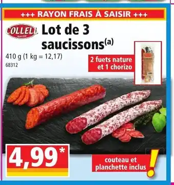Norma Lot de 3 Saucissons offre