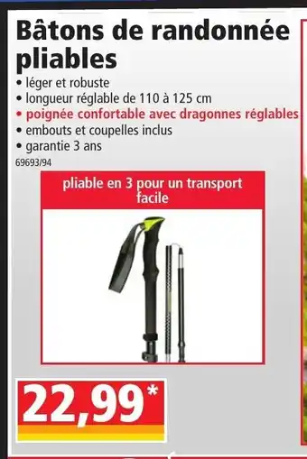 Norma Bâtons de Randonnée offre