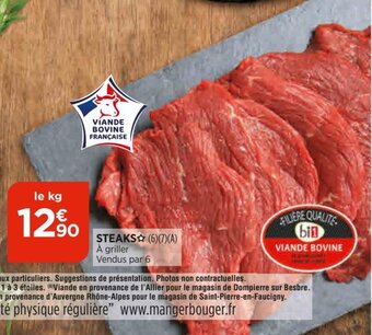 Bi1 Steaks offre