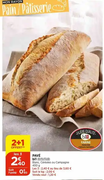 Bi1 Pavé bi1 offre