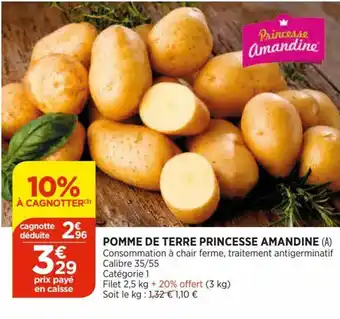 Bi1 Pomme de Terre Princesse Amandine offre