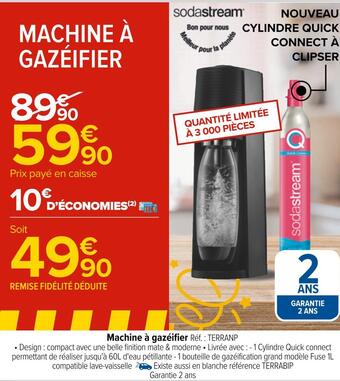 Carrefour Sodastream machine à gazéifier offre