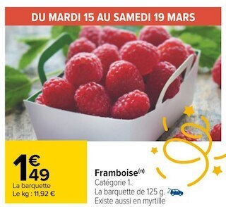 Carrefour Framboise offre