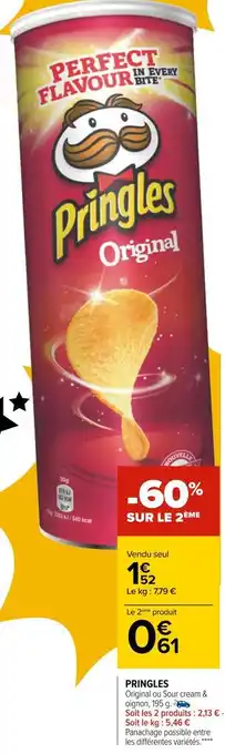 Carrefour Pringles pringles offre