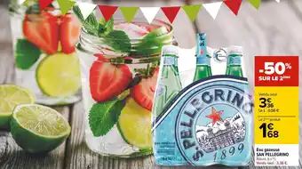 Carrefour San pellegrino eau gazeuse offre