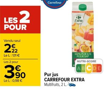 Carrefour Carrefour extra pur jus offre