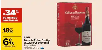 Cellier des dauphins a.o.p. côtes-du-rhône prestige