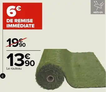 Carrefour Gazon artificiel offre