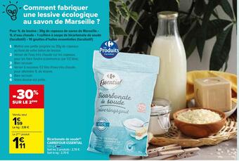 Carrefour Carrefour essential bicarbonate de soude offre