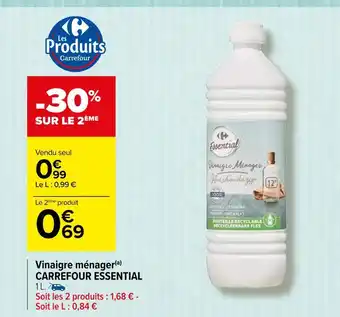 Carrefour Carrefour essential vinaigre ménager offre