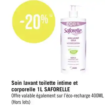 Saforelle soin lavant toilette intime et corporelle 1l