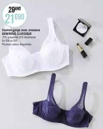 Soutien-gorge avec armature generous classique