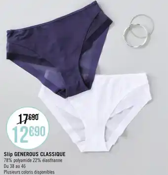 Géant Casino Sans complexe slip generous classique offre
