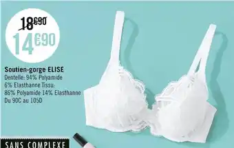 Géant Casino Sans complexe soutien-gorge elise offre