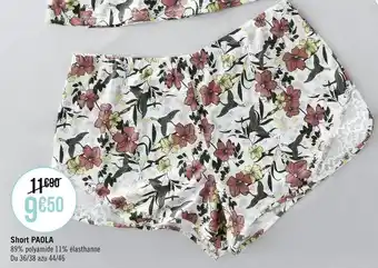 Envie de lingerie short paola