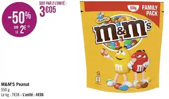 Géant Casino Mms m&m’s peanut offre